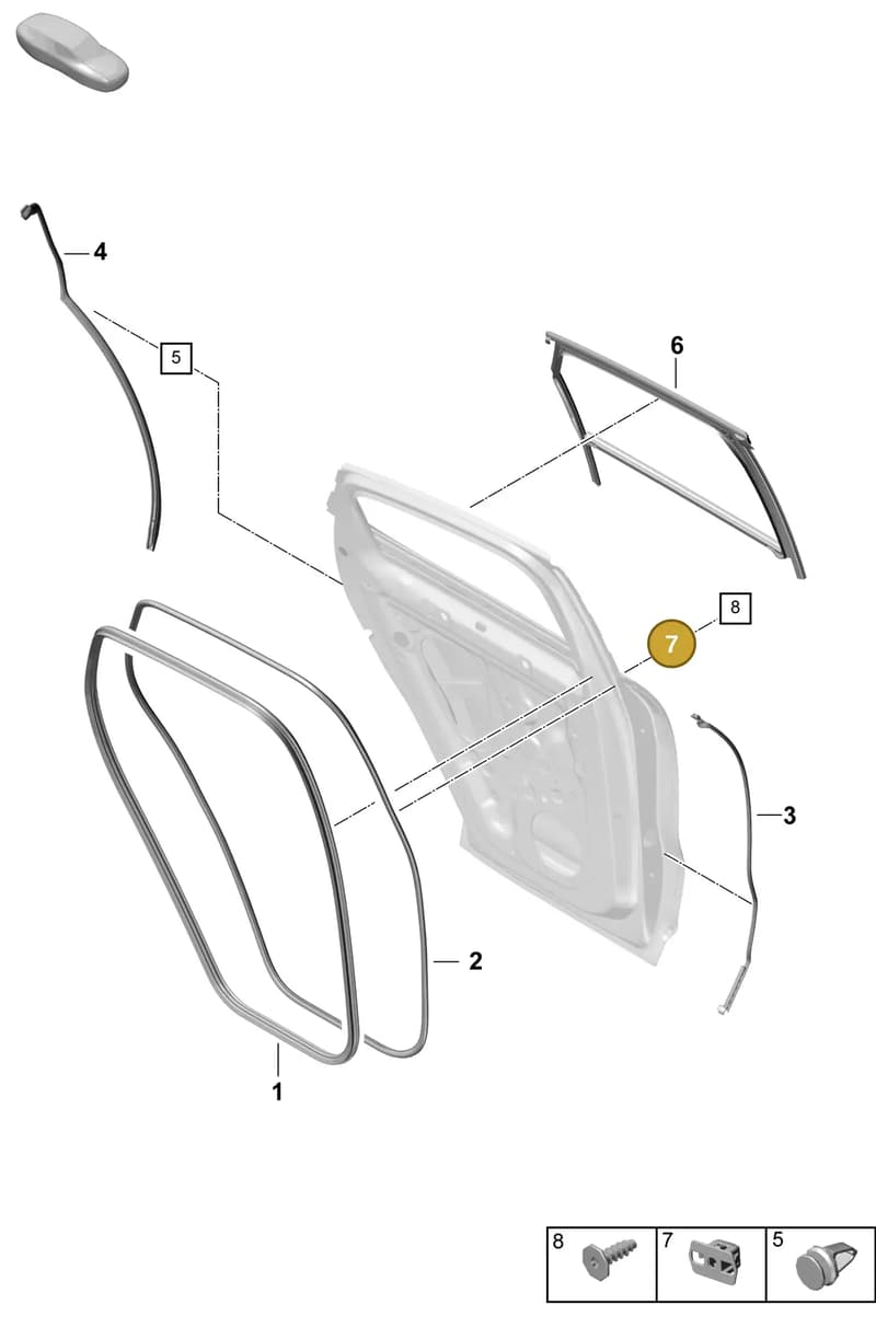 PAF83719900 — Porsche Cayenne Coupe (2023-2023) diagram p60804175, position 7