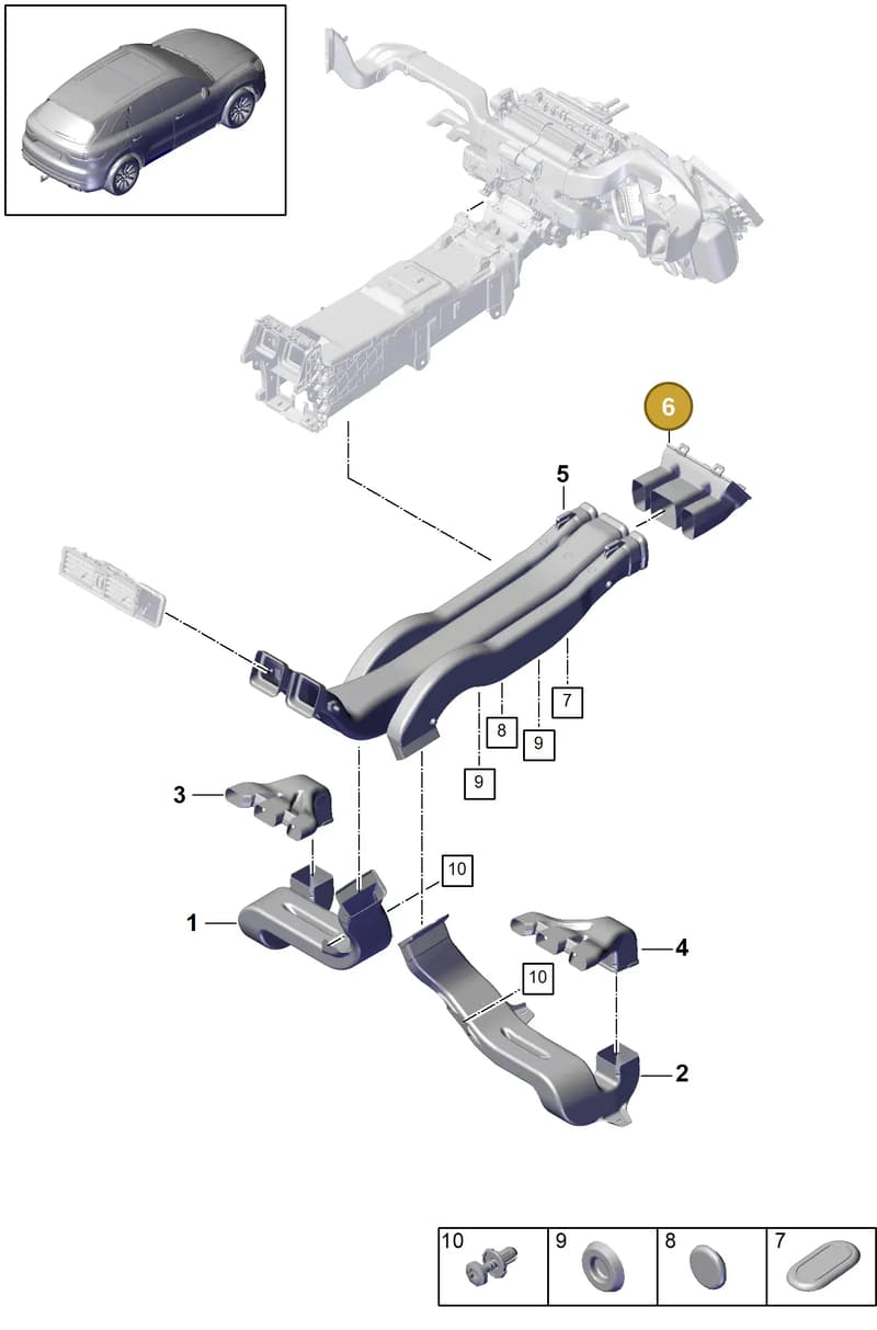PAF86223400 — Porsche Cayenne (2017-2023) diagram p51814010, position 6+15