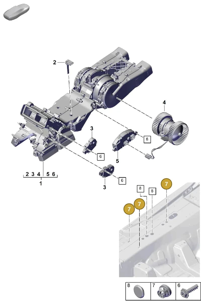 PAF86223400 — Porsche Cayenne Coupe (2023-2023) diagram p60814280, position 7