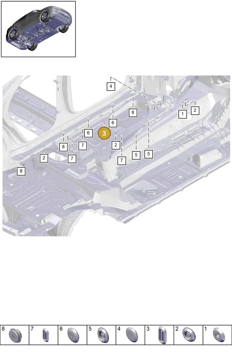 PAF89918700 — Porsche Cayenne Coupe (2023-2023) diagram p51806010, position 3