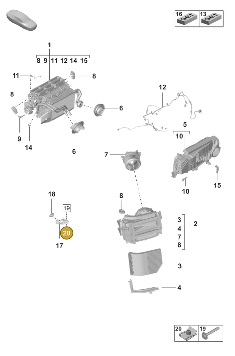 PAF901686 — Porsche Taycan Sport Turismo (2023-2025) diagram p56814000, position 20