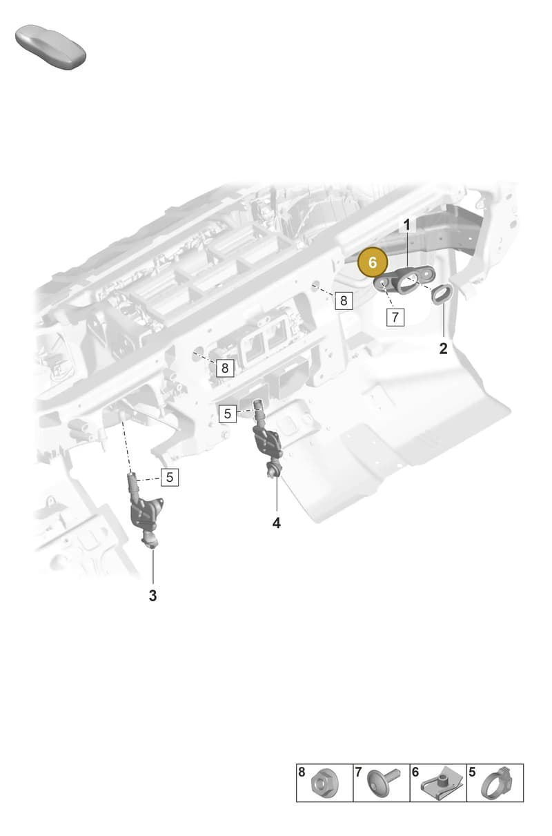 PAF901686 — Porsche Panamera (2023-2025) diagram p58814050, position 6