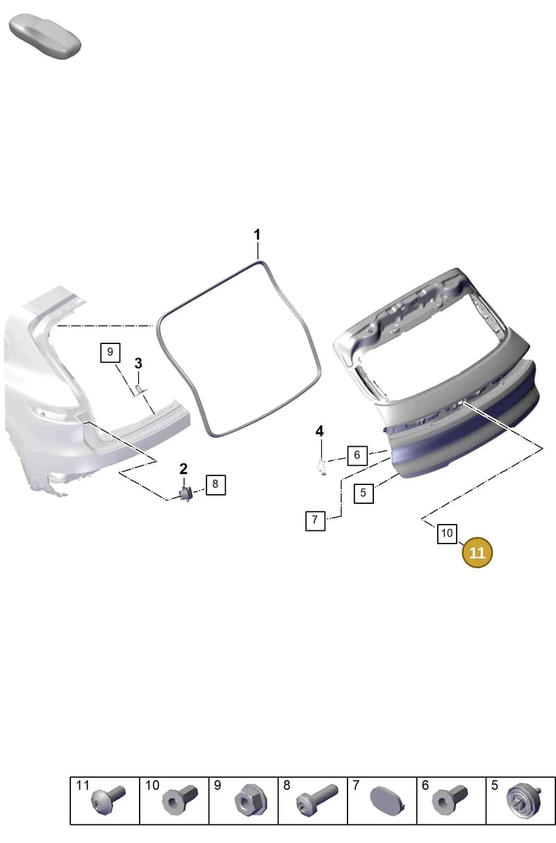 PAF906481 — Porsche Cayenne Coupe (2023-2023) diagram p60803120, position 11