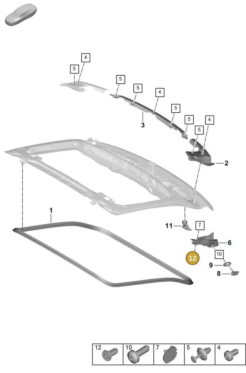 PAF906481 — Porsche Panamera (2023-2025) diagram p62803120, position 12