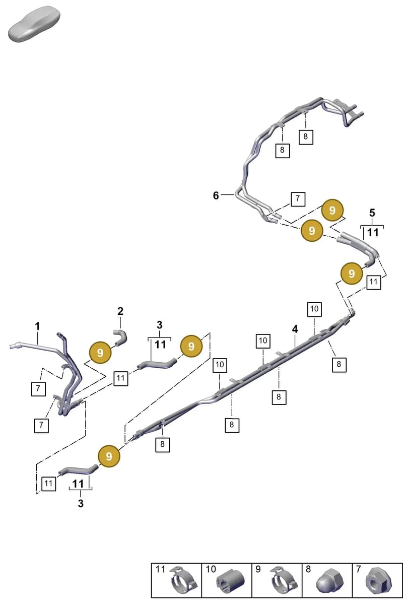 PAF90686900 — Porsche Cayenne Coupe (2023-2023) diagram p60815600, position 9