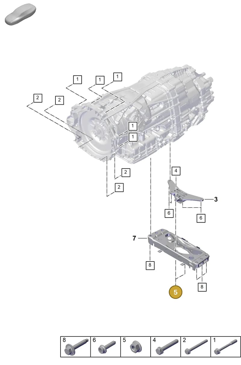 PAF907988 — Porsche Panamera (2023-2025) diagram p62306000, position 5