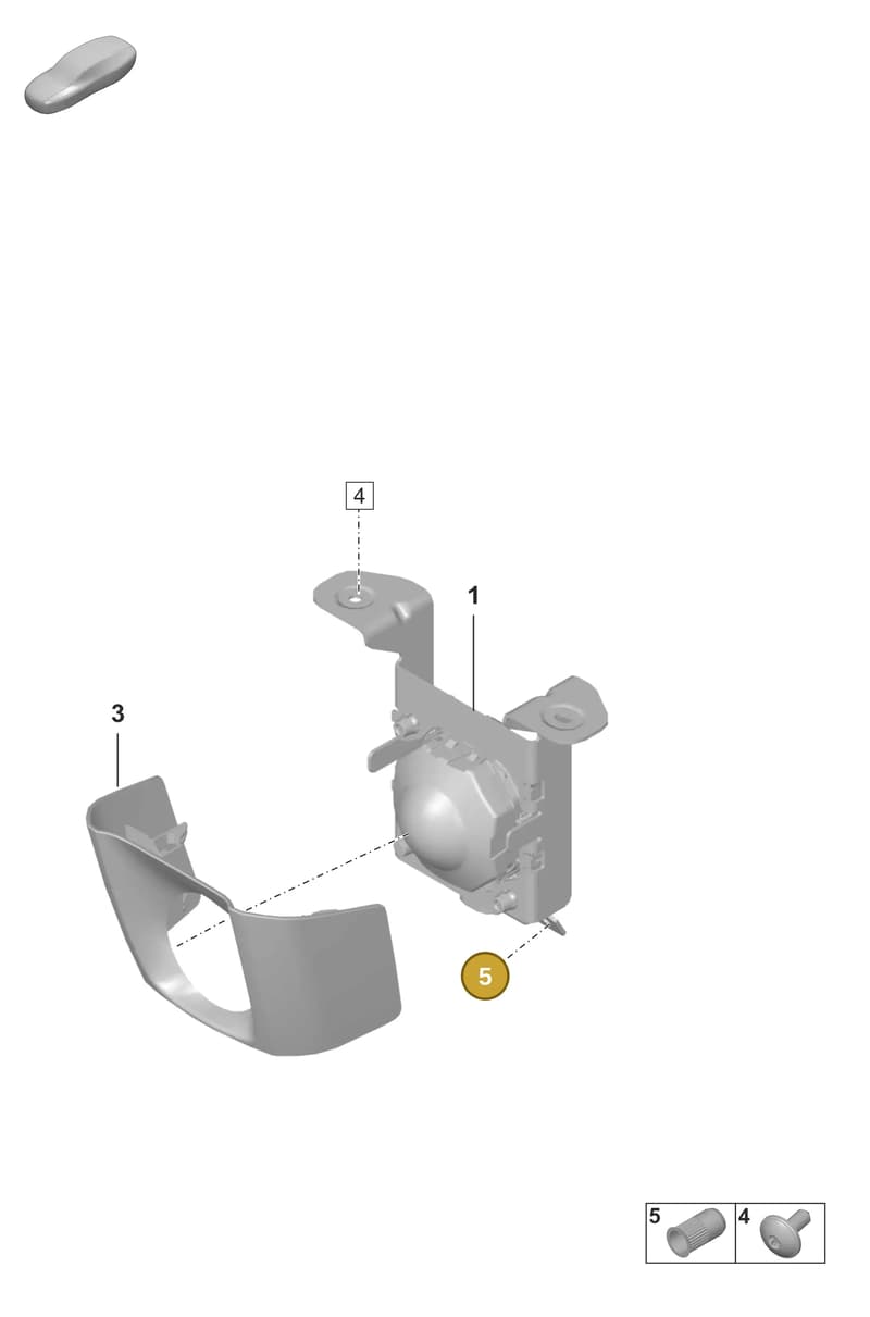 PAF908594 — Porsche 911 (2018-2024) diagram p53901050, position 5