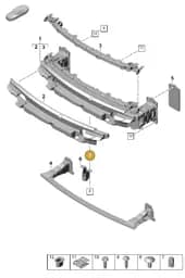 PAF908594 Porsche Rivetted Cap Nut