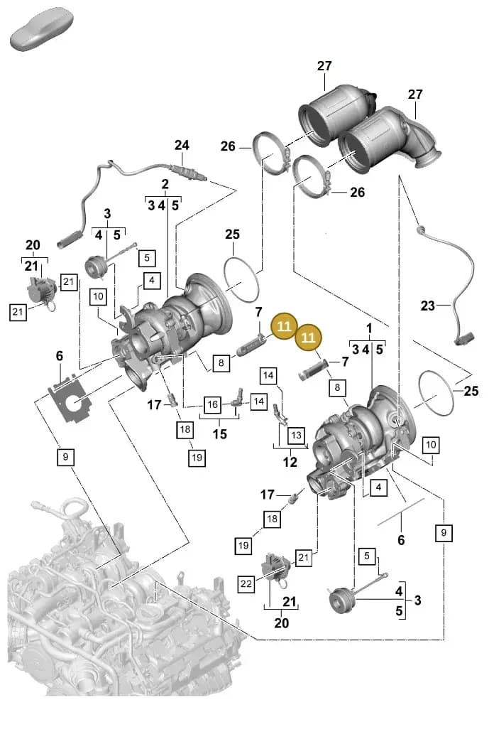 PAF908946 — Porsche Panamera (2023-2025) diagram p58202010, position 11