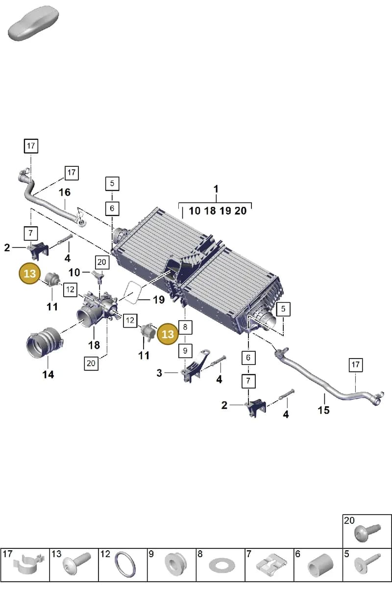 PAF909059A — Porsche 911 (2024-2025) diagram p63107200, position 13