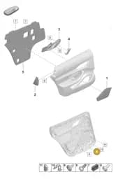 PAF909187 Porsche Hexalobular Flange Screw