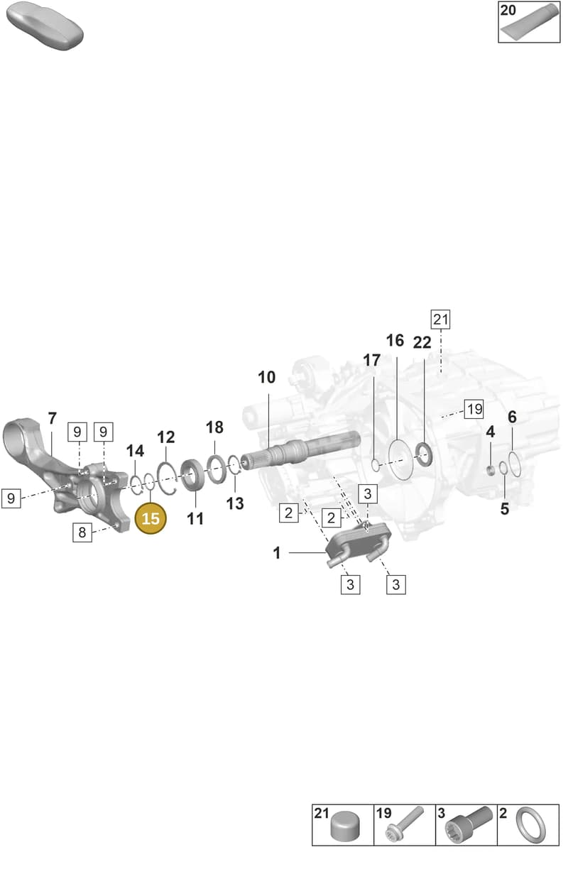 PAF909745 — Porsche Taycan Sport Turismo (2019-2024) diagram p56355100, position 15