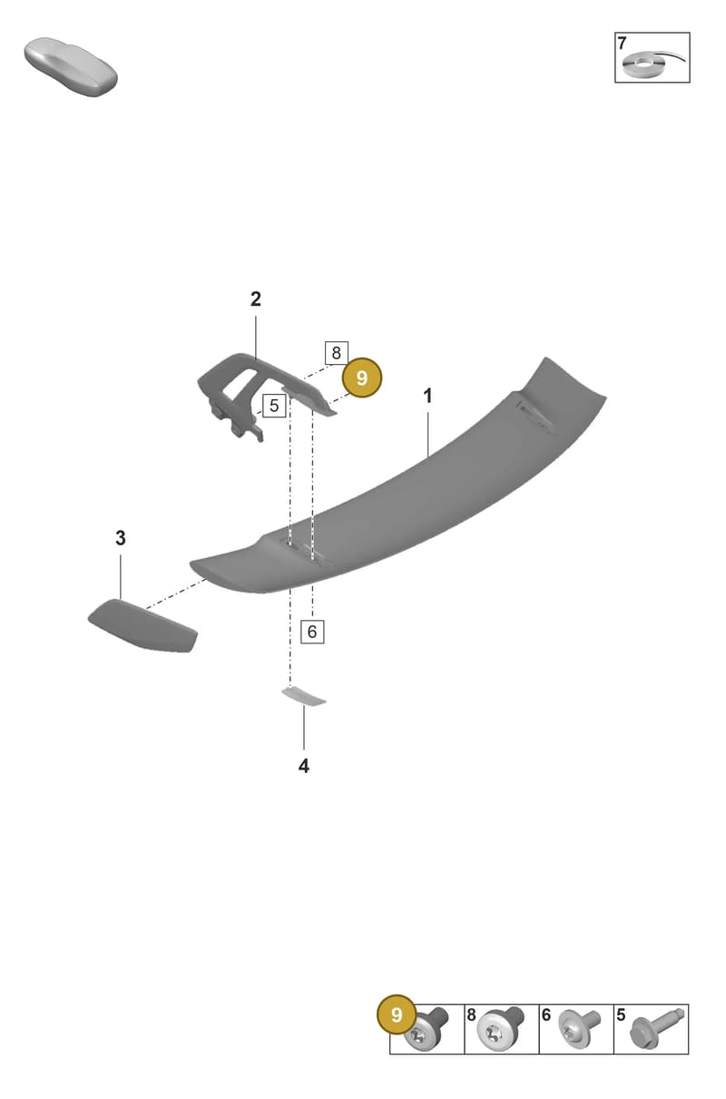 PAF90994403 — Porsche 911 (2021-2022) diagram p59803180, position 9