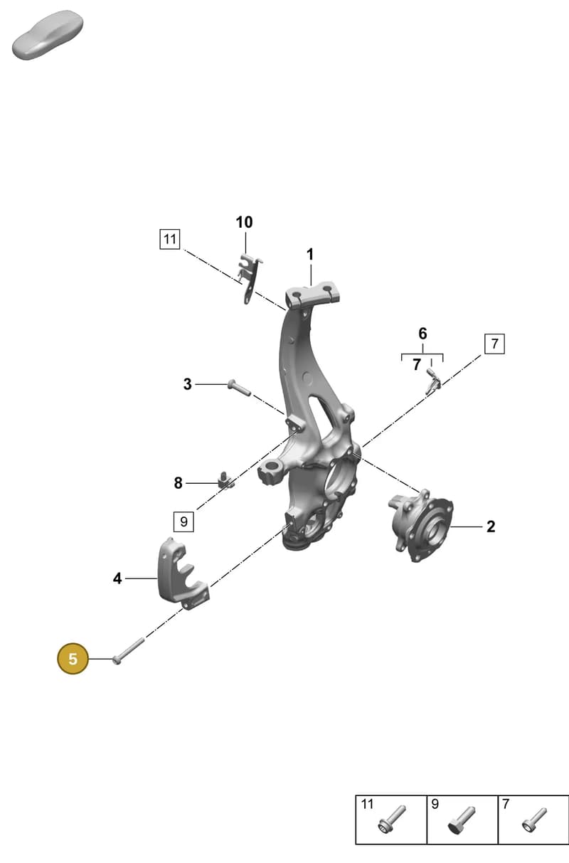 PAF910329 — Porsche Macan (2024-2024) diagram p61401020, position 5