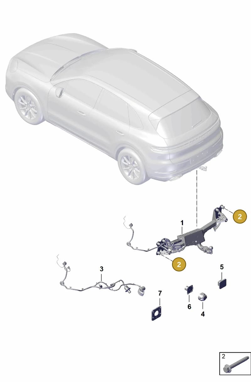 PAF91039802 — Porsche Cayenne Coupe (2023-2023) diagram p60002000, position 2