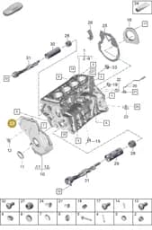 PAF910967 Porsche Oval Hexagon Socket Head Bolt