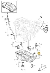 PAF911014 Porsche Seal Bolt with Sealing Ring