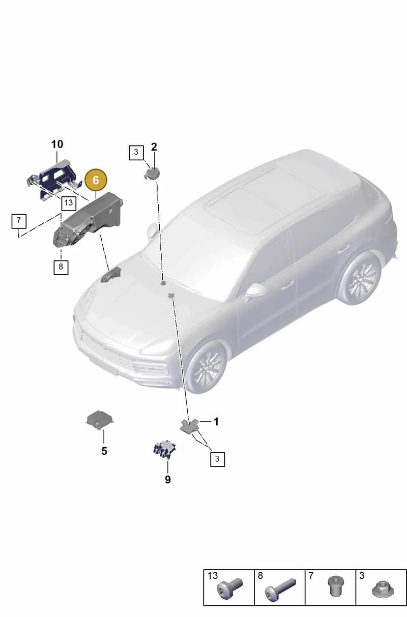 PAF911278 — Porsche Cayenne (2017-2023) diagram p51911030, position 6