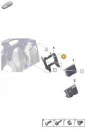 PAF911278 Porsche Hexagon Head Bolt (Combi)