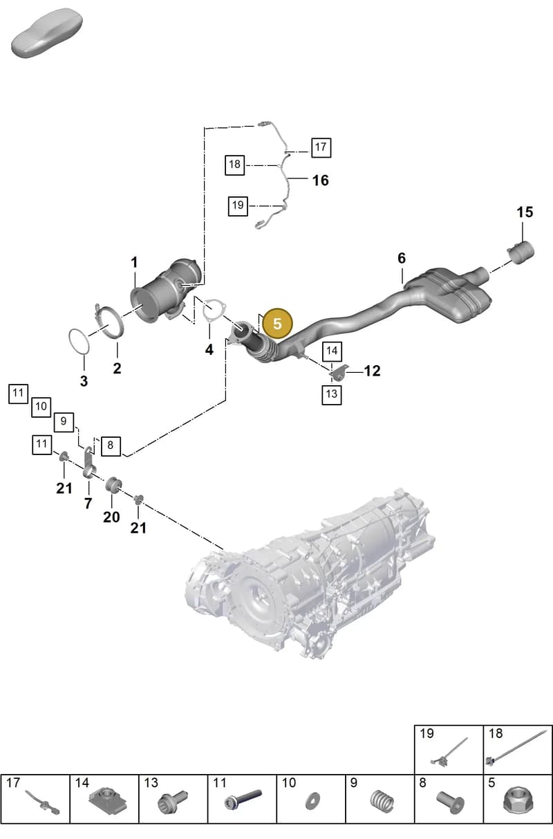 PAF911308 — Porsche Cayenne Coupe (2023-2023) diagram p60202210, position 5