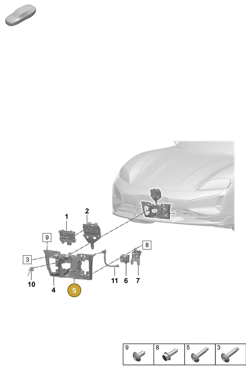 PAF911405 — Porsche Taycan Sport Turismo (2023-2025) diagram p64915200, position 5