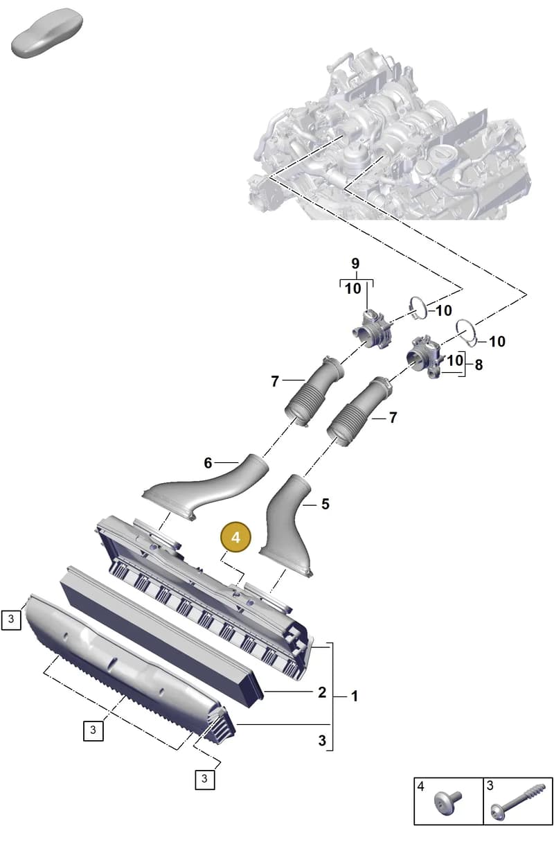 PAF911405 — Porsche Panamera (2023-2025) diagram p62106000, position 4