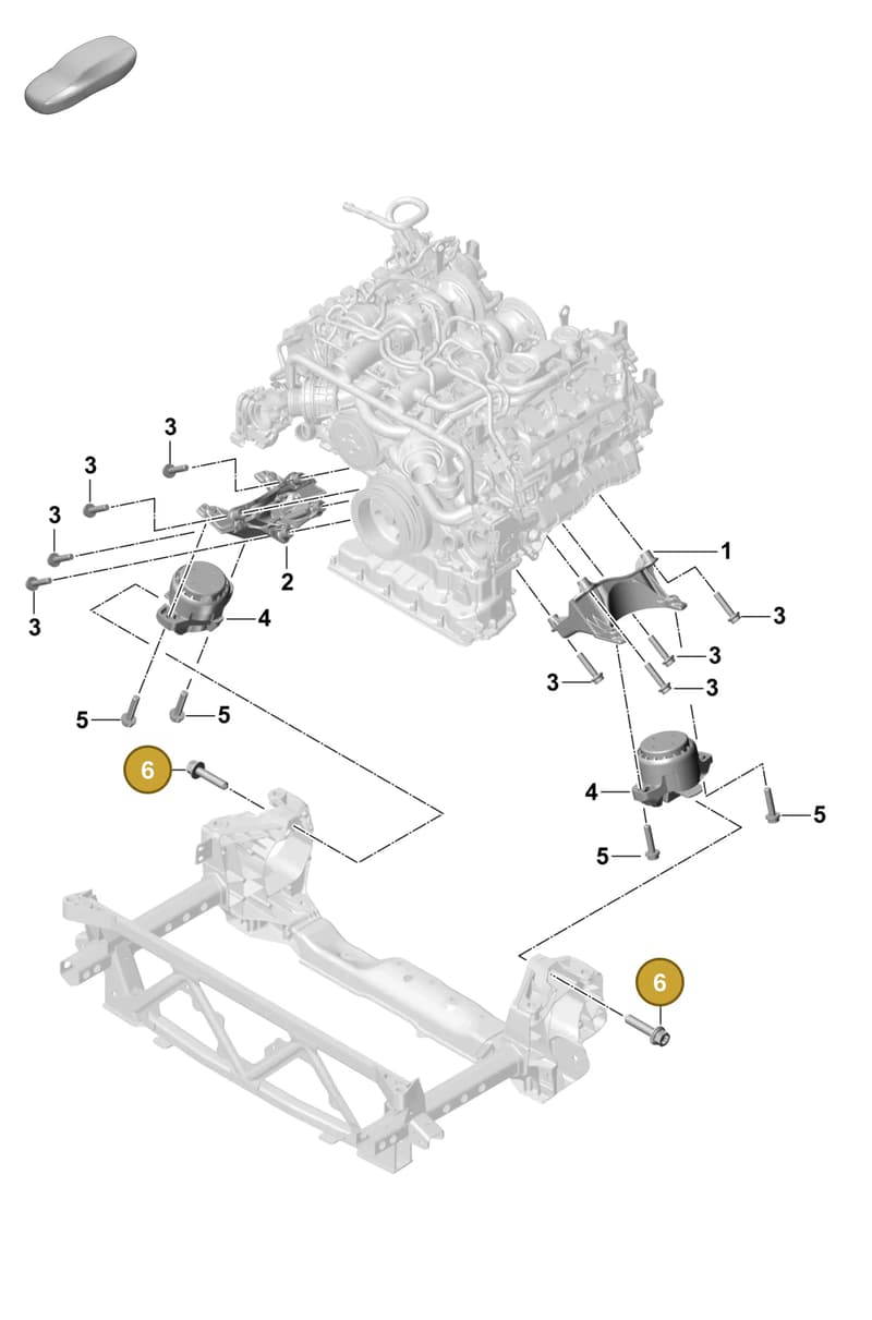 PAF911489 — Porsche Panamera (2023-2025) diagram p58109020, position 6