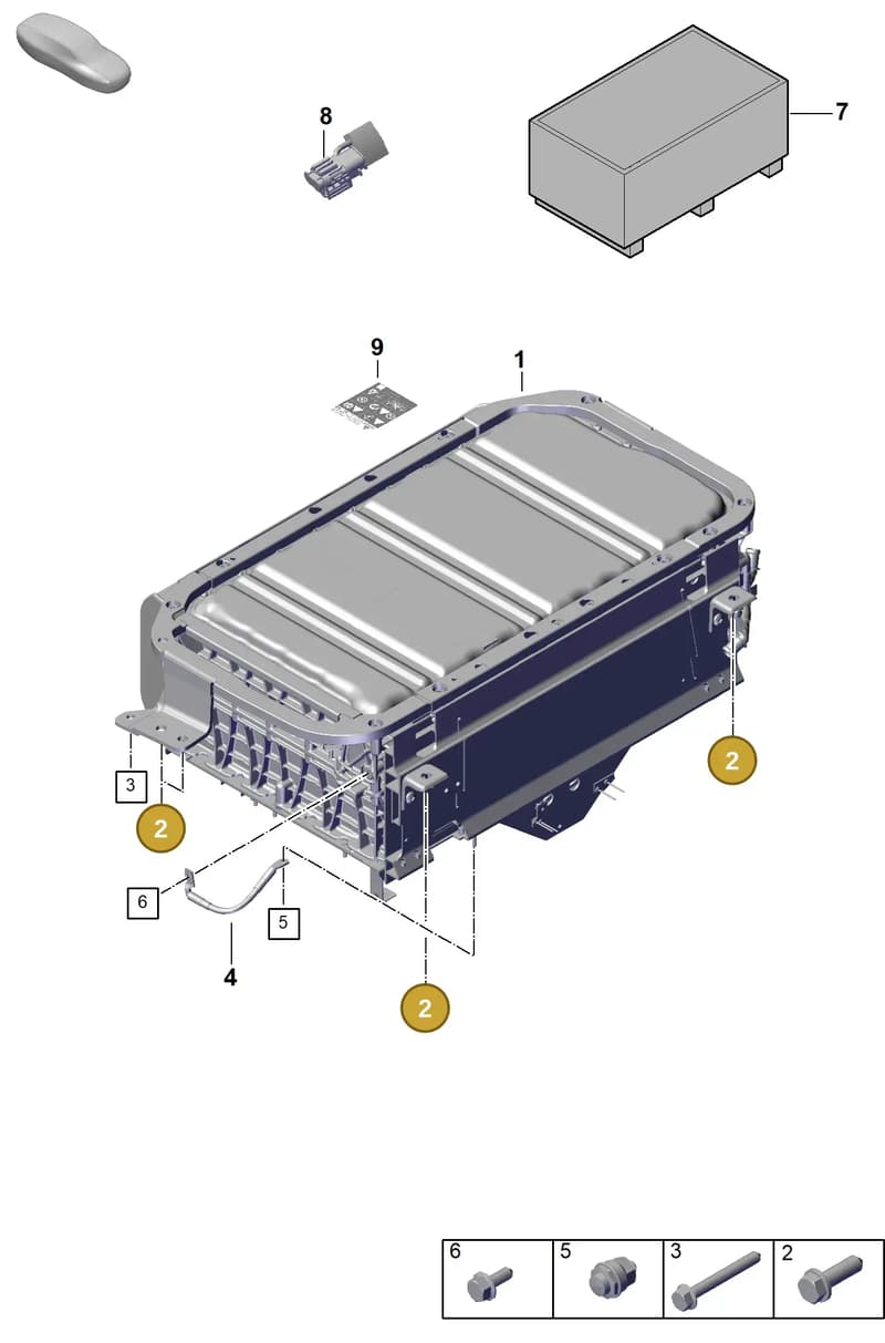 PAF911511 — Porsche Panamera (2023-2025) diagram p62251000, position 2