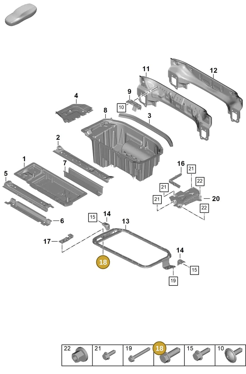 PAF911511 — Porsche Panamera (2023-2025) diagram p62801250, position 18