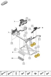 PAF911511 Porsche Hexagon Head Bolt (Combi)
