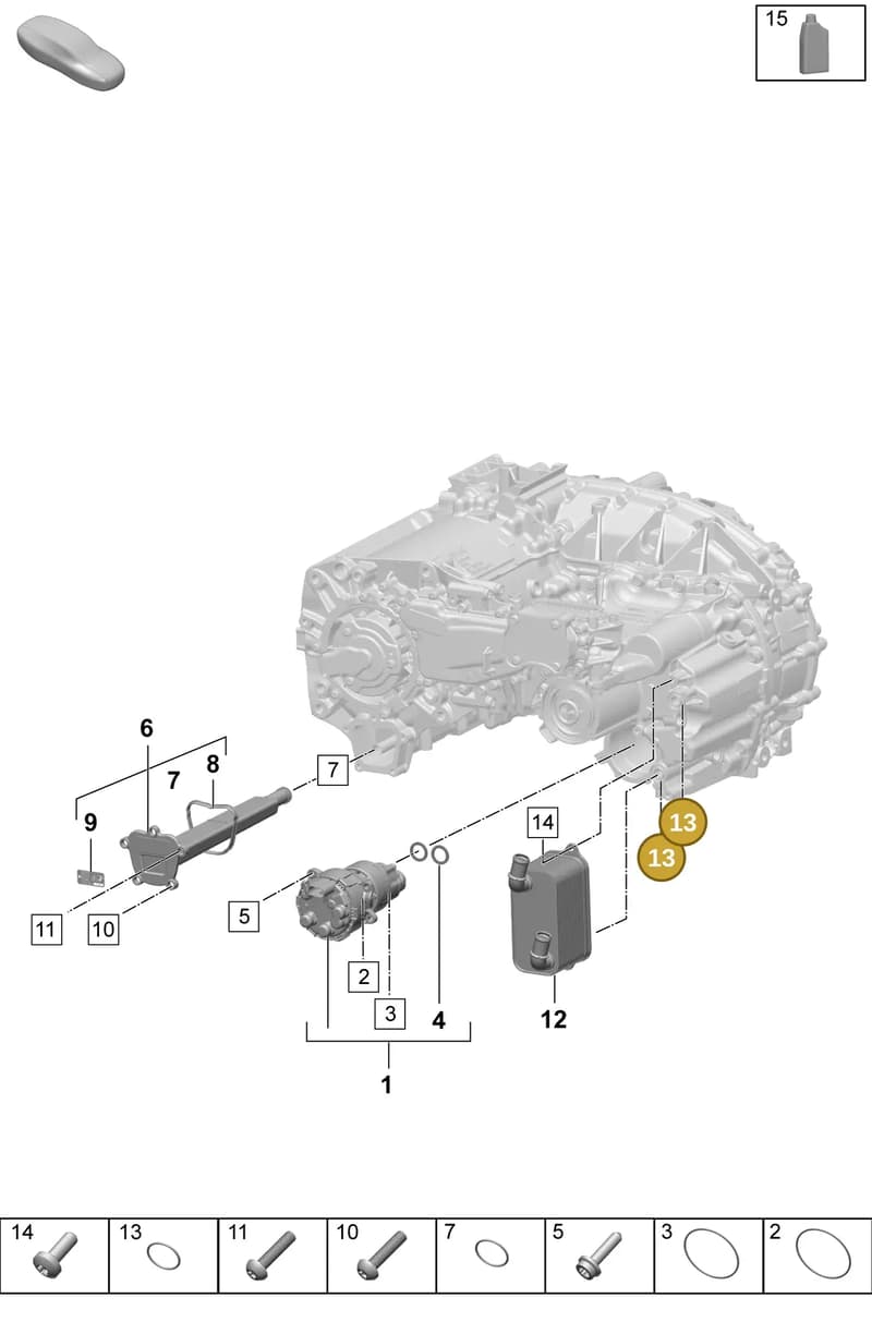 PAF911662 — Porsche Macan (2024-2024) diagram p61355120, position 13
