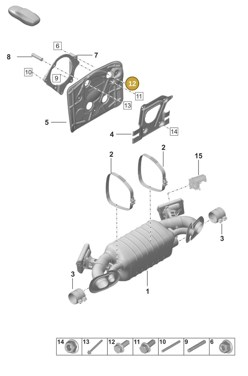 PAF911671 — Porsche 911 (2024-2025) diagram p53202350, position 12