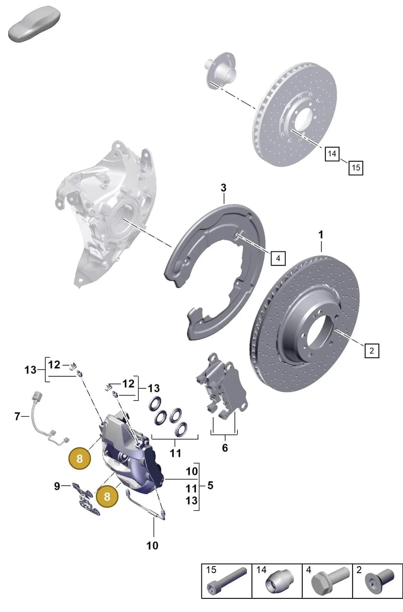 PAF911837 — Porsche 911 (2024-2025) diagram p63603020, position 8