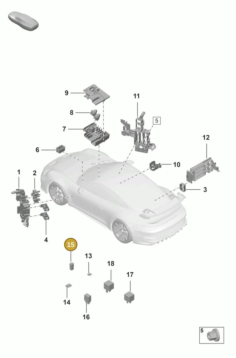 PAF911863 — Porsche 911 (2021-2022) diagram p59902000, position 15