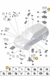 PAF911863 Porsche Plug-In Fuse