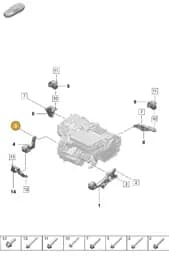 PAF911961 Porsche Bolt Hexagon Headwith Shoulder (Combi)