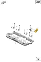 PAF91203204 Porsche Flat Round Head Bolt