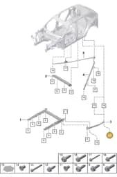 PAF912045 Porsche Hexagon Bolt