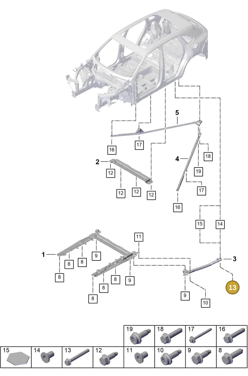 PAF912045 — Porsche Cayenne Coupe (2023-2023) diagram p60801175, position 13