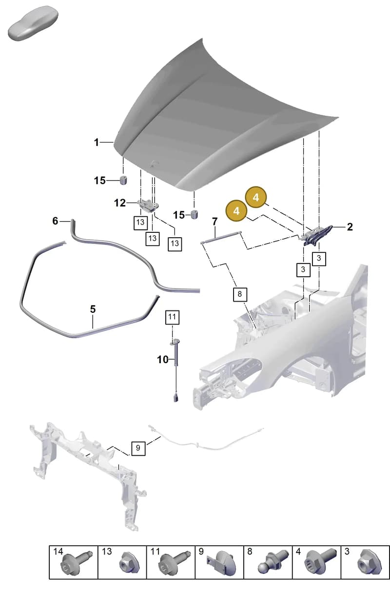 PAF912056 — Porsche Panamera (2023-2025) diagram p62803000, position 4