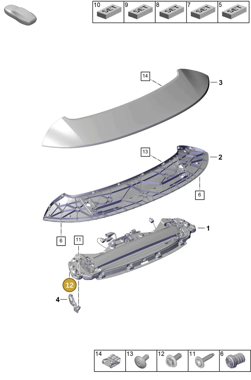 PAF912056 — Porsche 911 (2024-2025) diagram p63803150, position 12