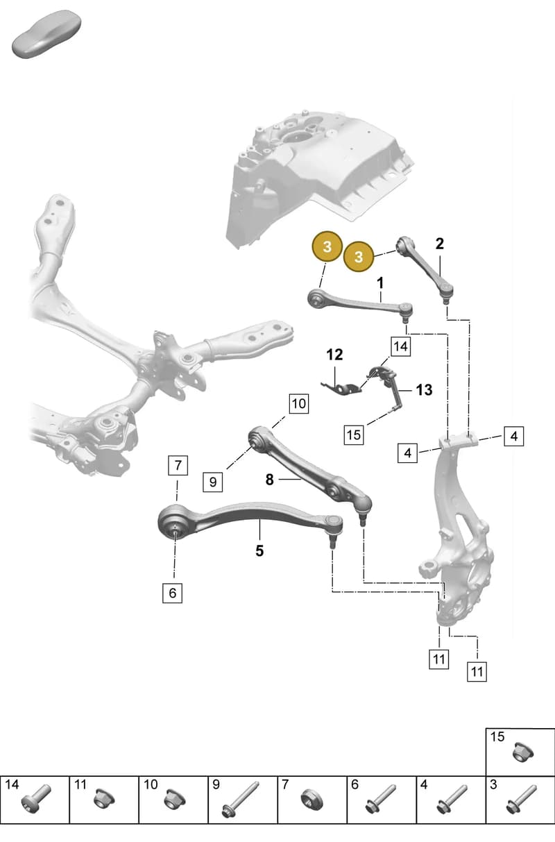 PAF91221601 — Porsche Macan (2024-2024) diagram p61401050, position 3