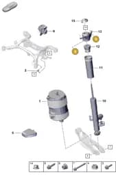PAF912225 Porsche Hexagon Head Bolt (Combi)