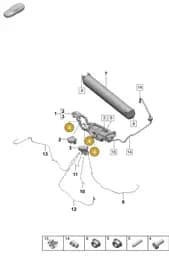 PAF912269 Porsche Hexagon Socket Head Bolt (Combi)