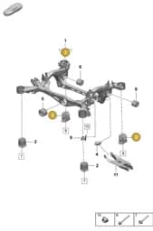 PAF912363 Porsche Hexagon Head Bolt (Combi)