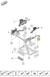 PAF91237901 Porsche Hexagon Flange Screw (Combi)