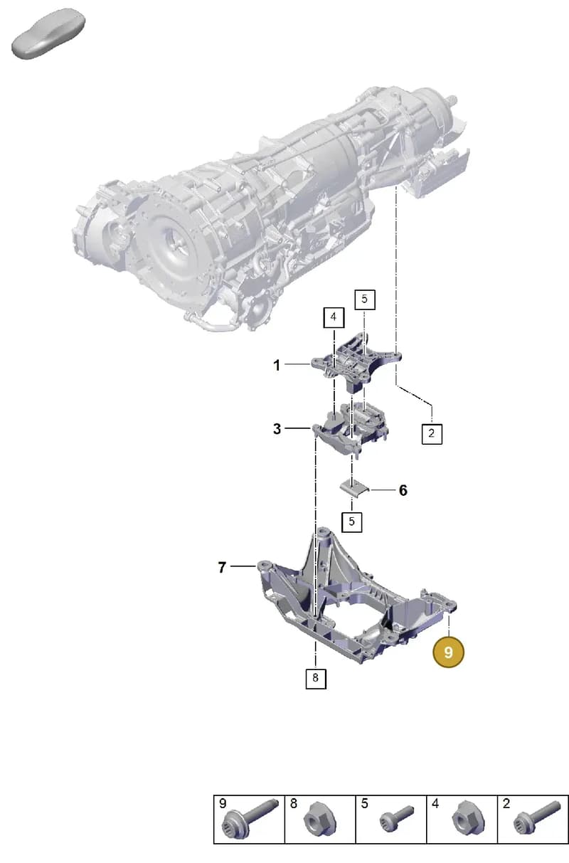 PAF91240001 — Porsche Cayenne Coupe (2023-2023) diagram p60306000, position 9