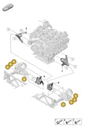 PAF912535 Porsche Screw