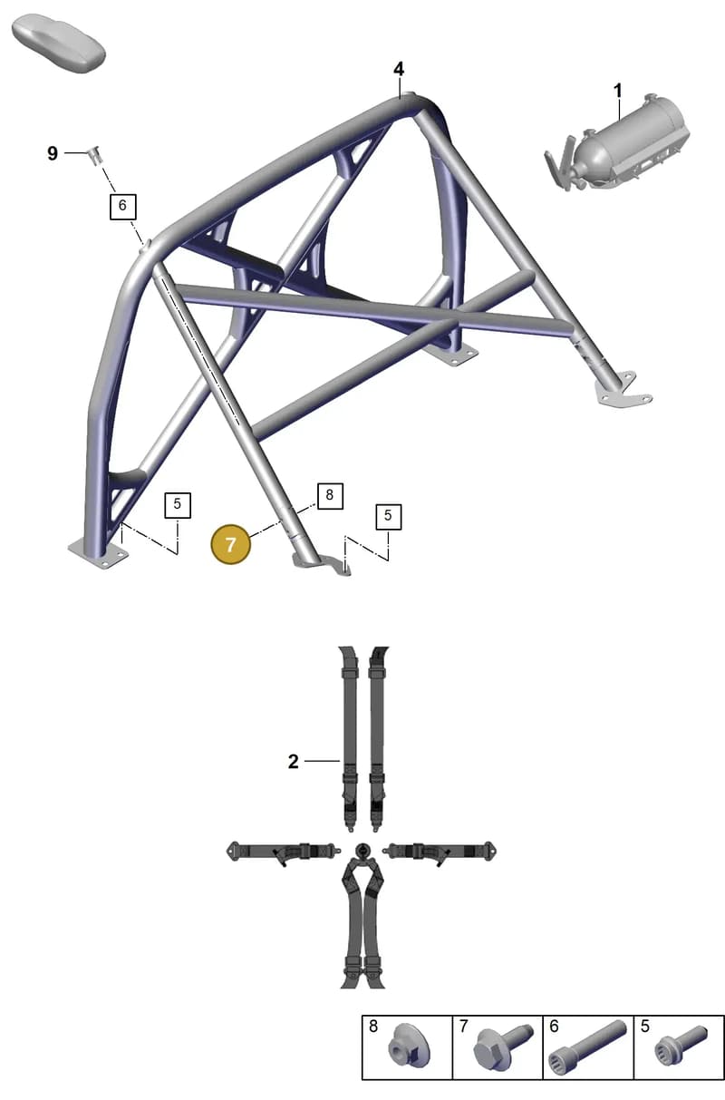 PAF912572 — Porsche 911 (2018-2024) diagram p53812025, position 7