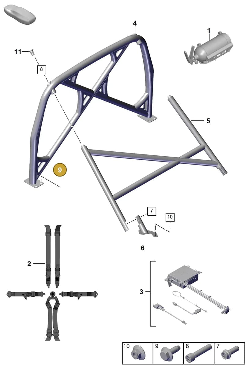 PAF912572 — Porsche 911 (2021-2022) diagram p59812025, position 9
